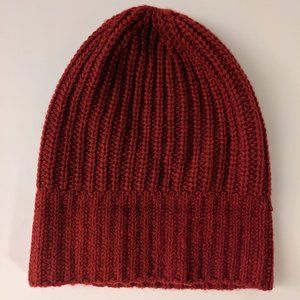 Uniqlo HEATTECH Red Knit Beanie Hat